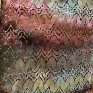 Multicolor Zigzag Patterned Fabric